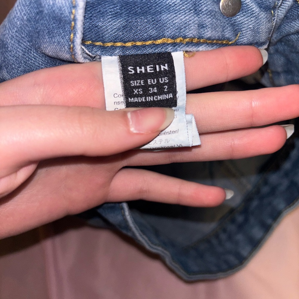SHEIN Blue Denim Skirt
